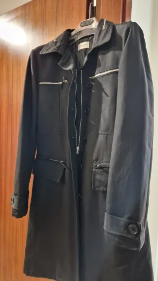 Cappotto elegante Motivi donna nero taglia M