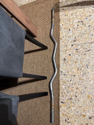 Barra Z Cromada para Gimnasio