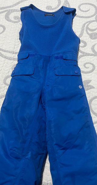 Mono de esquí infantil azul y negro