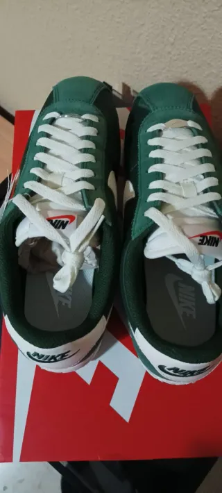 Nike Cortez TXT Verde y Blanco