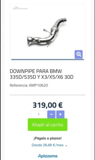 Downpipe BMW 535,353,x3,x5,x6....
