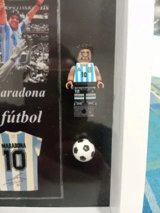 Cuadro Pelé y Maradona Reyes del Fútbol