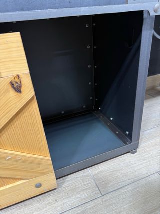 Mueble INDUSTRIAL hierro y madera maciza