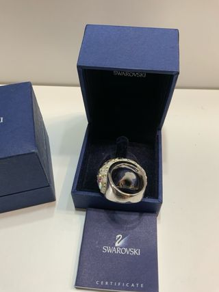 Anillo Swarovski Multicolor y Blanco