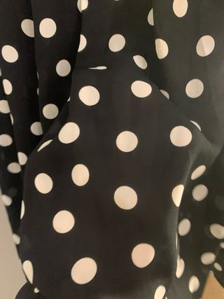 Vestido Zara lunares negro y blanco