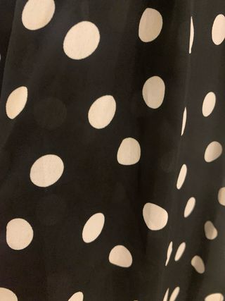Vestido Zara lunares negro y blanco