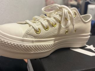 Converse Blancas Piel Doradas