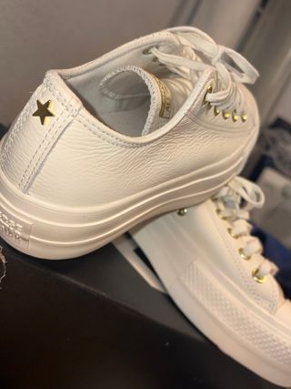 Converse Blancas Piel Doradas