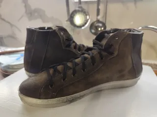 Sneakers uomo pelle scamosciata sabbia 43/44 Nuove