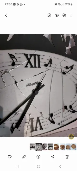 Orologio da parete Arti e Mestieri