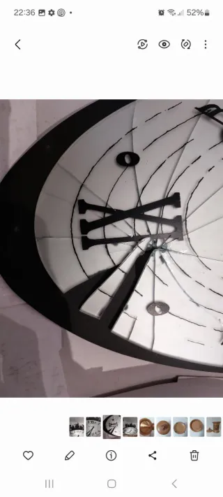 Orologio da parete Arti e Mestieri