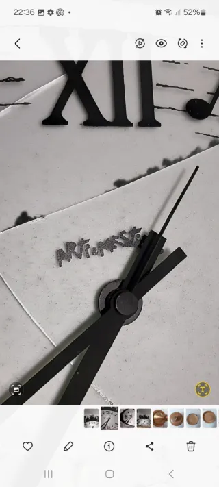 Orologio da parete Arti e Mestieri