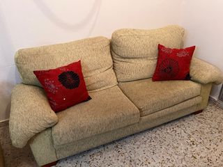 Sofá 3 plazas verde claro