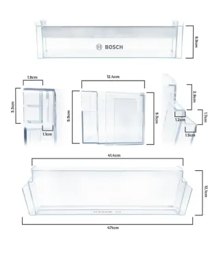 Bandeja Bosch Nevera Estante Transparente