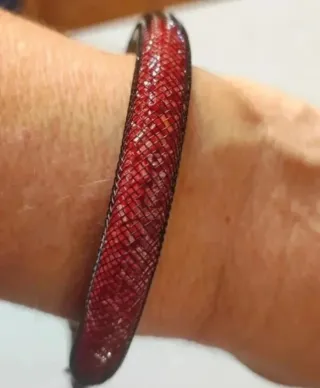 Pulseras Malla Estrella Plata Colores