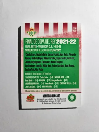 Trozo de red penaltis Copa del Rey Betis Valencia