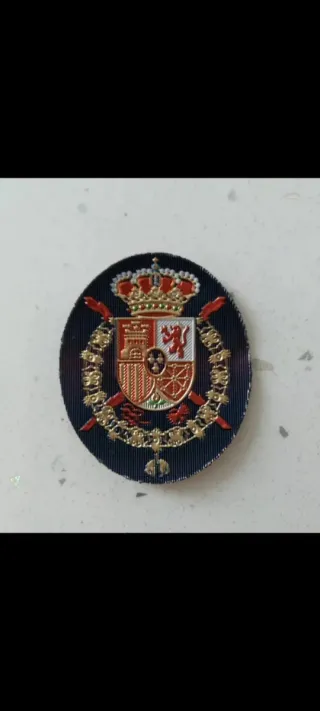 Antiguo parche uniforme casa real 1epoca rey juan
