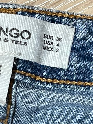 Pantalón vaquero Mango Denim & Tees Talla 36