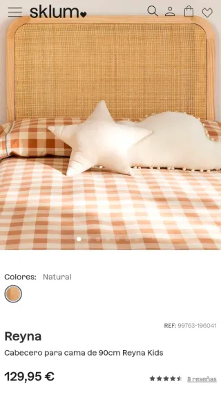 Cabecero Reyna Sklum Ratán Natural