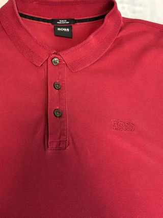 Polo Hugo Boss Rojo XL Slim fit