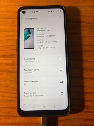 OnePlus Nord N10 5G Negro