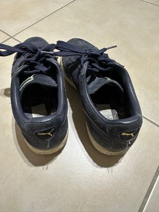 Scarpe Puma blu scamosciate