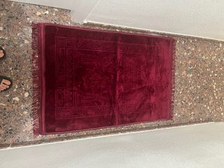 Alfombra de terciopelo rosa