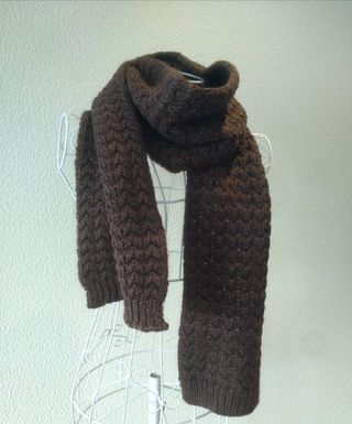 Bufanda Punto Marrón