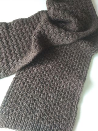 Bufanda Punto Marrón