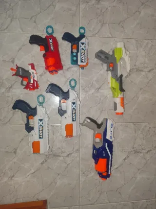 Lote Pistolas Nerf X-Shot Elite