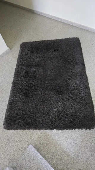 Alfombra Ikea GASER marrón pelo largo 133x145