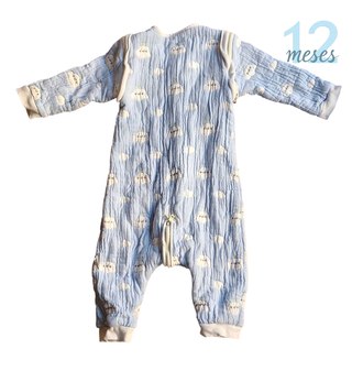 Fato Dormir TOG 2.0 Azul Lictin 12 meses