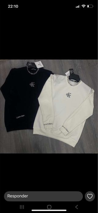 Camisas Calvin Klein (Negra y Blanca)