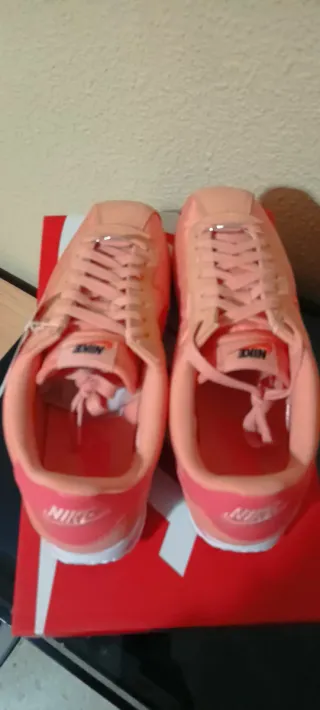 Nike Cortez TXT Naranja y Rosa