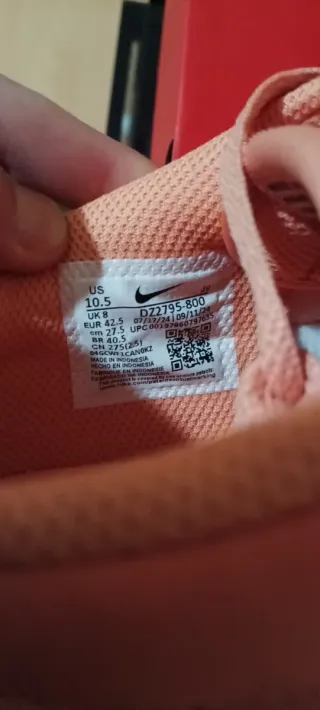 Nike Cortez TXT Naranja y Rosa