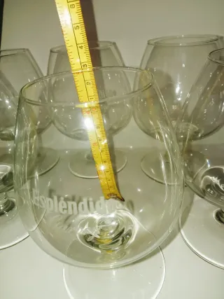 6 Copas de Cristal Transparentes