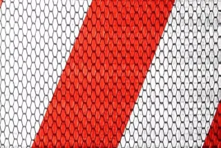 Cinta reflectante roja y blanca 5cm x 200cm