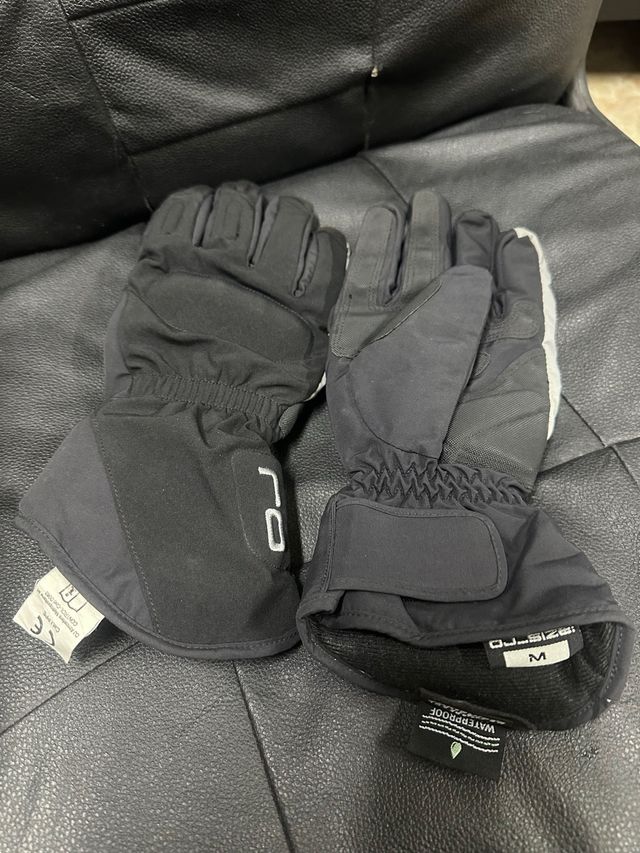 Guantes Moto OJ Negros y Blancos Talla M