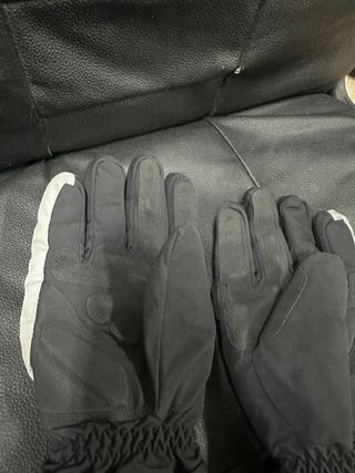 Guantes Moto OJ Negros y Blancos Talla M