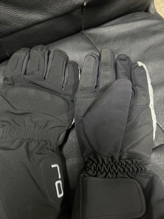 Guantes Moto OJ Negros y Blancos Talla M