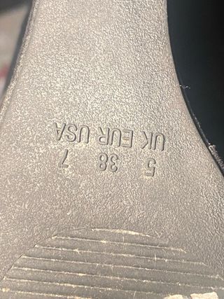 Sandalia cuña alta negra talla 38