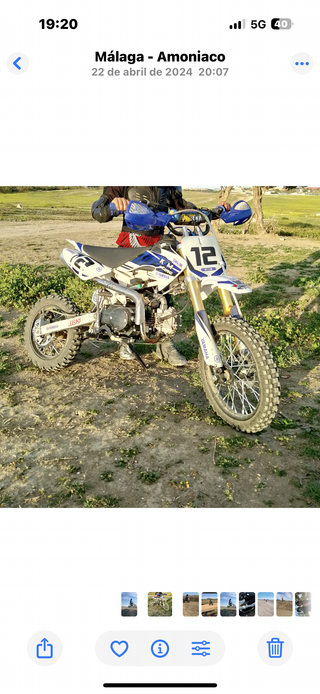 Moto Motocross 125cc KXM Malaguti Grizzly RCX 50cc