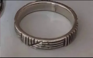 Anillos de plata ley y esmalte azul