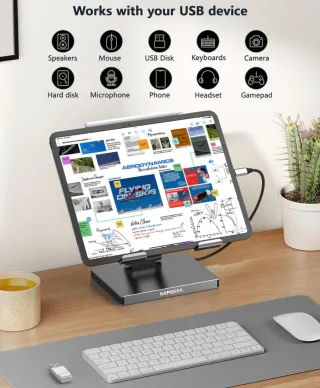 Hub USB-C per iPad Pro con supporto