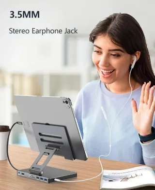 Hub USB-C per iPad Pro con supporto