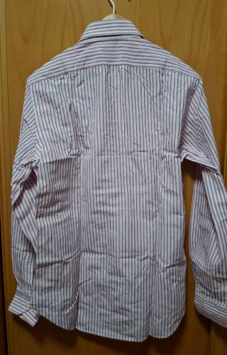 Camisa Zara Rayas Rosas y Blancas Talla M