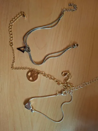 Lote 3 Pulseras Doradas y Plateadas