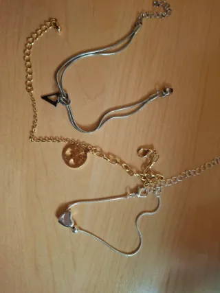 Lote 3 Pulseras Doradas y Plateadas