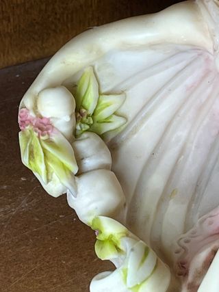 Scultura vintage donna con anfora