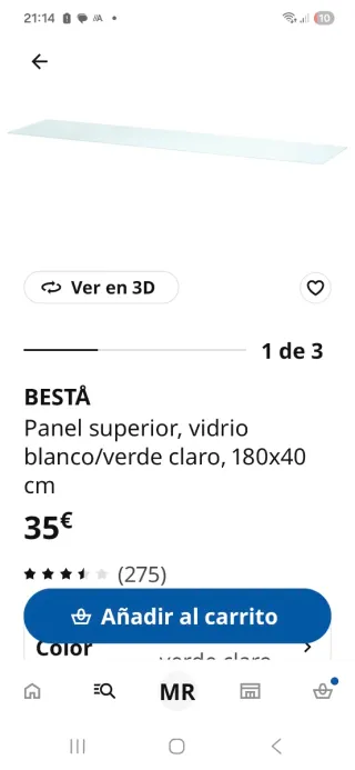 Mueble TV IKEA BESTA / LASVIKEN Blanco